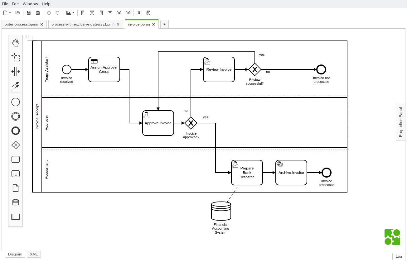 Screenshot of the Modeler